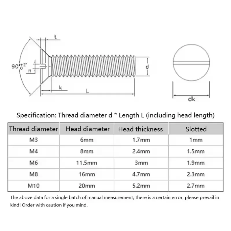 M3 M4 M6 M8 M10 PEEK Plastic Slotted Countersunk Flat Head Screws Heat Resistant Acid Alkali Insulated