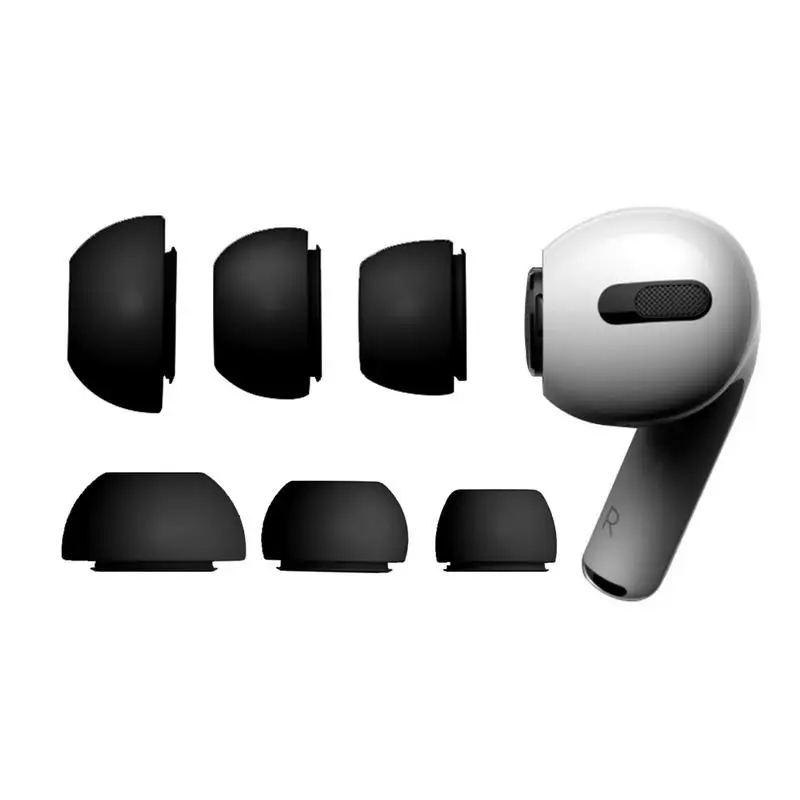 Мягкие Силиконовые амбушюры для AirpodsPro 1-го 2-го поколения, защитные наушники с отверстием для шумоподавления для Air PodsPro