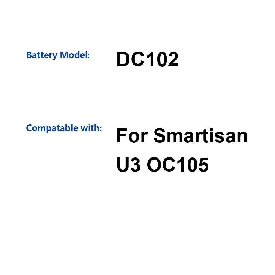 

Аккумулятор мобильного телефона 4000 мАч для Smartisan U3 OC105 DC102, стабильный