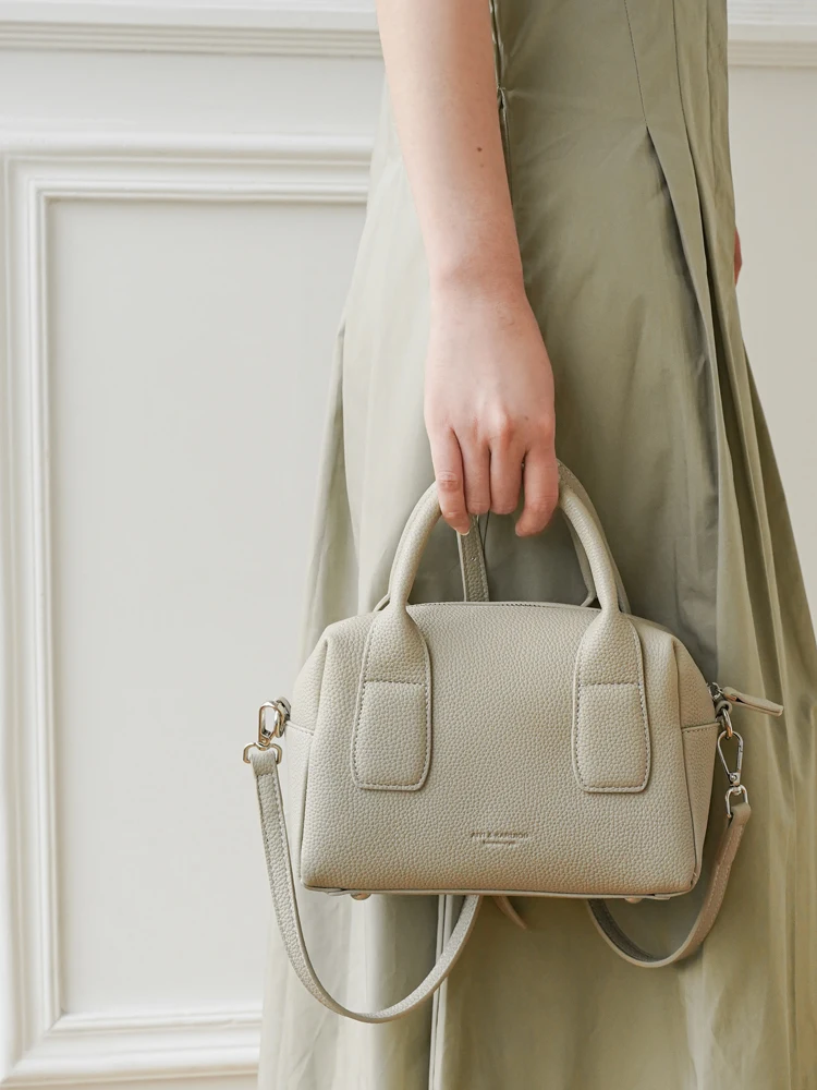 

Elegant Commuter Women's Handbag Boston Pillow Style Single Shoulder Crossbody Fashion Mom Bag Soft PU Leather British Style