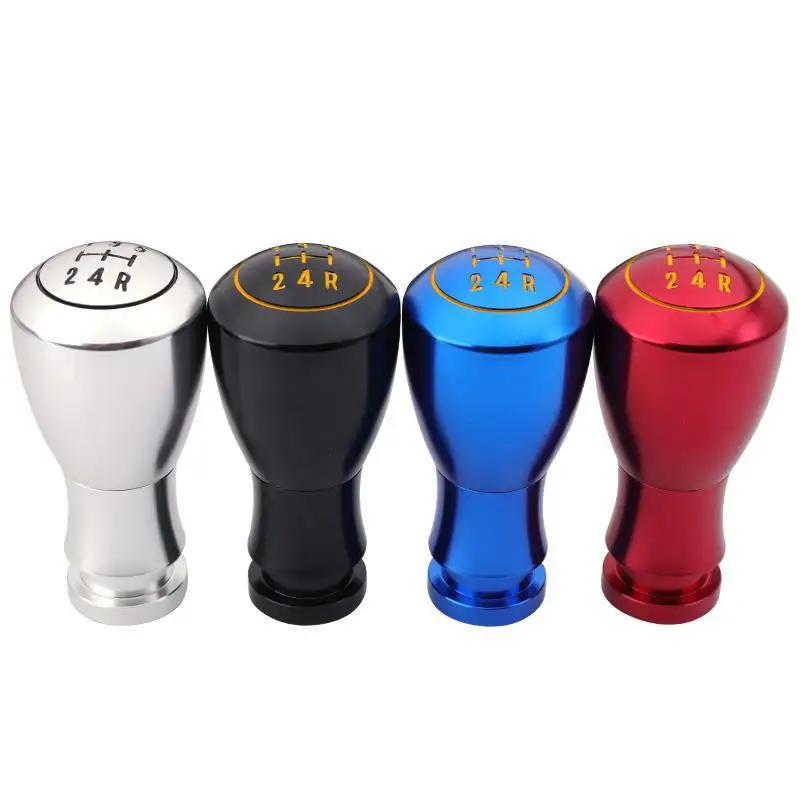 

5 Speed 5R Car Aluminum Gear Shift Knob Shifter Stick Head Handle Lever For Universal Auto Manual Transmission AT MT