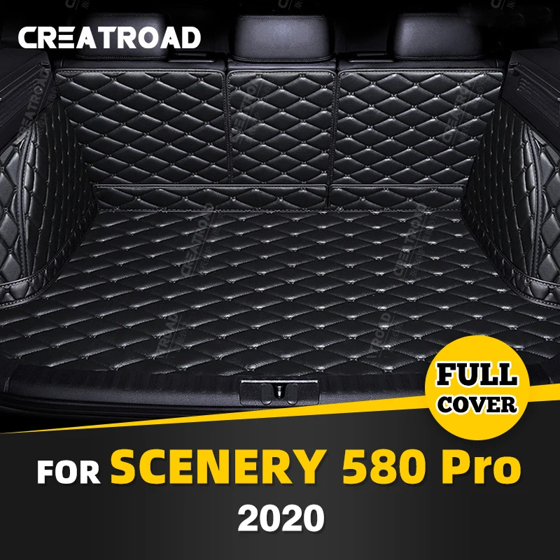 

Auto Full Coverage Trunk Mat For Dongfeng Scenery 580 Pro 2020 Car Boot Cover Pad Interior Protector Accessories