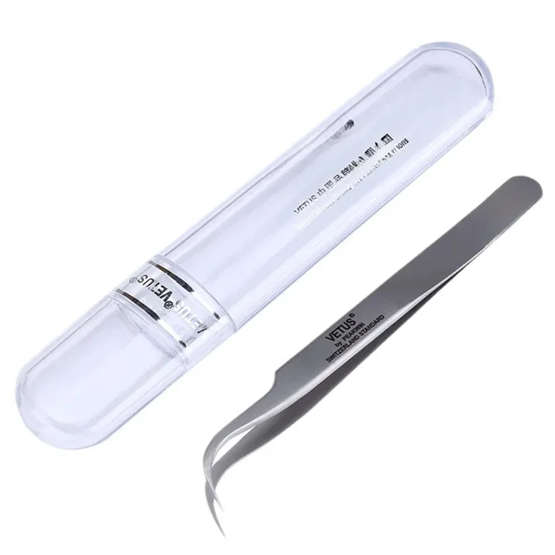 VETUS Tweezers High Precision 7SA‑JP Tweezer Stainless Steel Hardened 00/2A‑JP Non‑Magnetic Anti‑Deformation Precision Repair