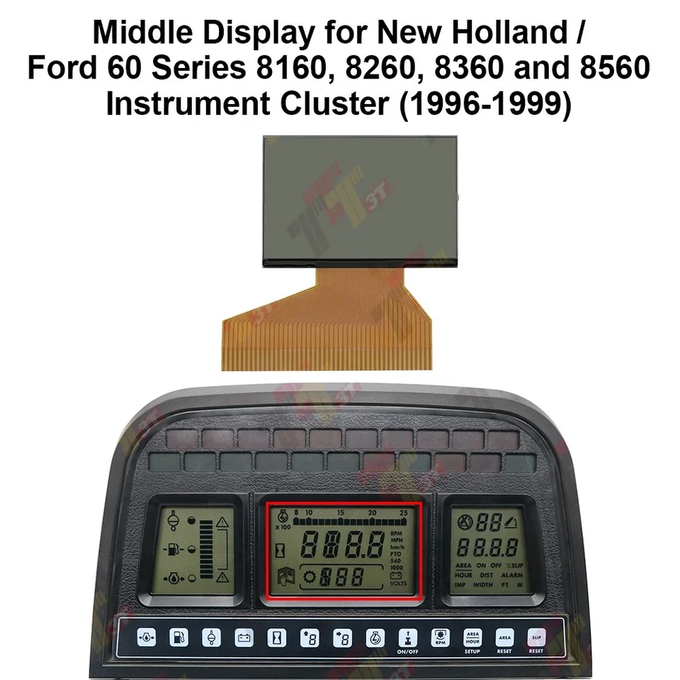 Middle Display for New Holland / Ford, Fiat M-Series and Case IH MXM Instrument