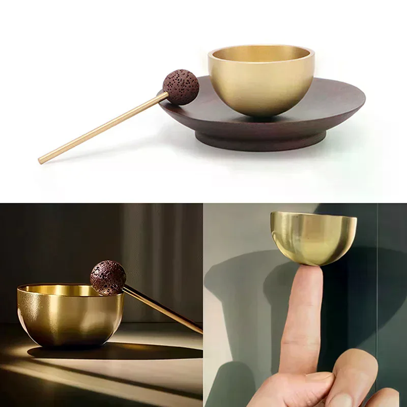 

Mini Singing Bowl Portable Essential Oil Diffuser Meditation Sound Bowl For Yoga, Healing, Chakra Balance, Relaxation