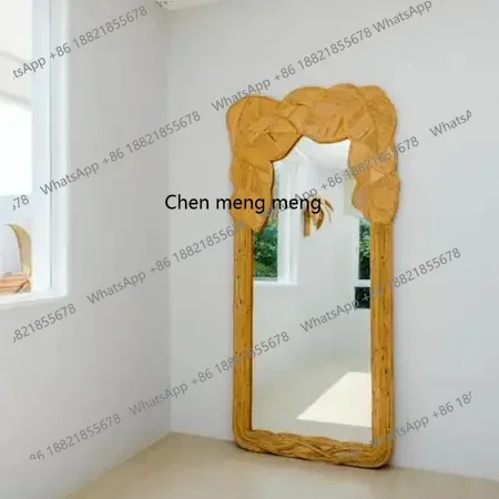 YL French creative full-length mirror hotel decorative wall-mounted full-length mirror homestay art decorative mirror