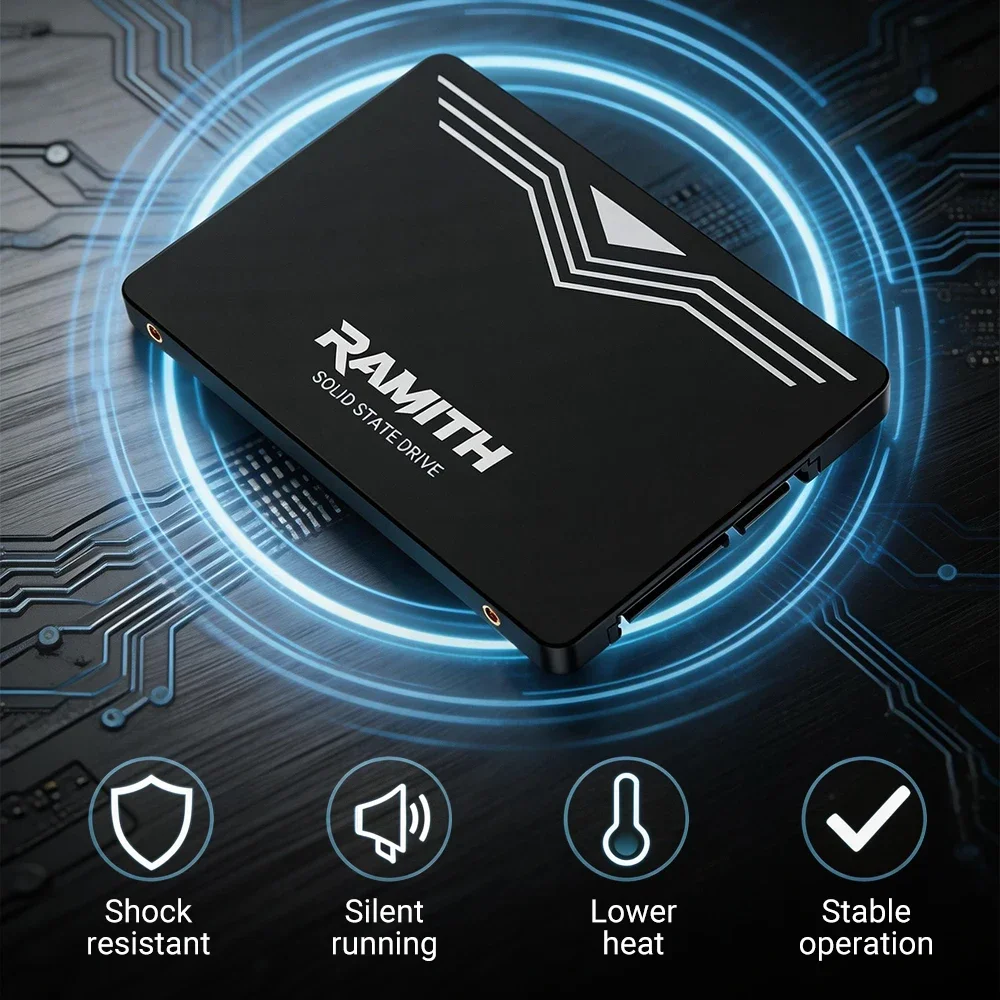 RAMITH 2.5 SATA 3 SSD 120GB 128GB Laptop Hard Disk 512GB 256GB 240GB Internal HDD 128 GB 120 GB Solid State Drive For PC Desktop - view 4