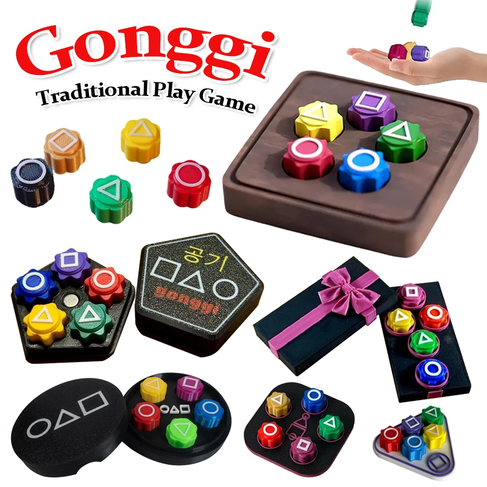 Gonggi Korean Game Finger Exercise Stone Catching Party Game Stress Relief Gonggi Korean Traditional Play Game for Family Friend