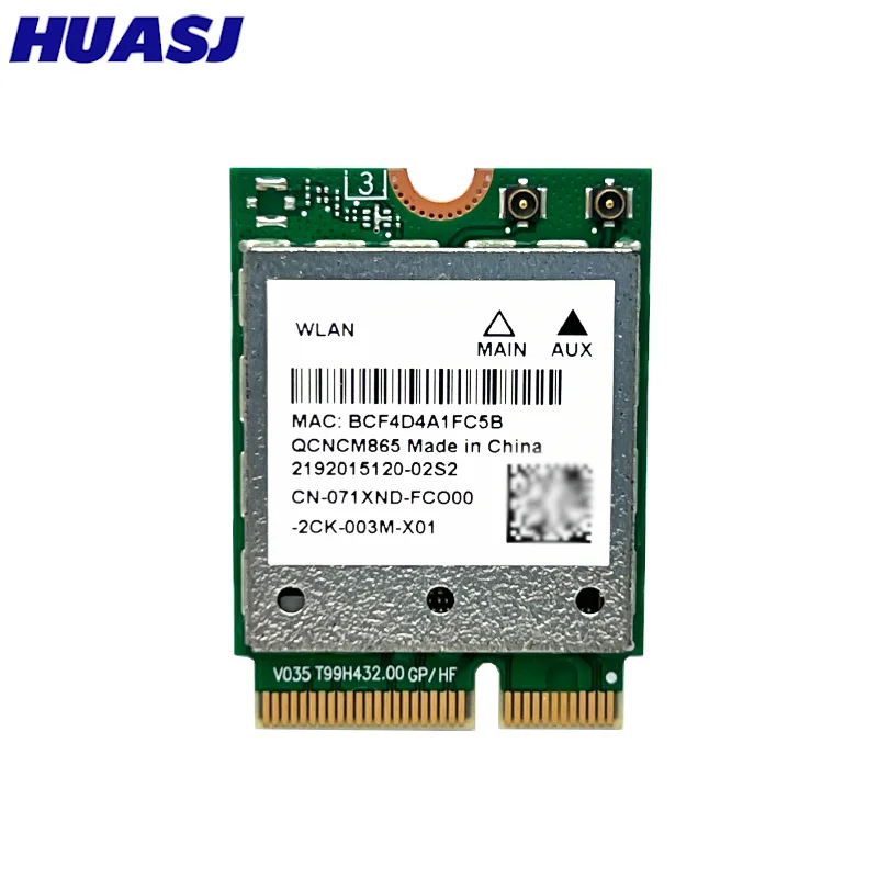 QCNCM865 M.2 ネットワークカード Bluetooth 5.3 最大 5.8Gbps Wifi 6E Wlan ワイヤレスアダプターよりも優れています Win11 のみ