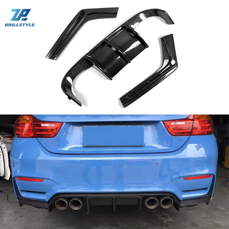 Discount V Type Auto Rear Bumper Diffuser Spoiler For F80 M3 F82 F83 M4 Car Styling Body Kit