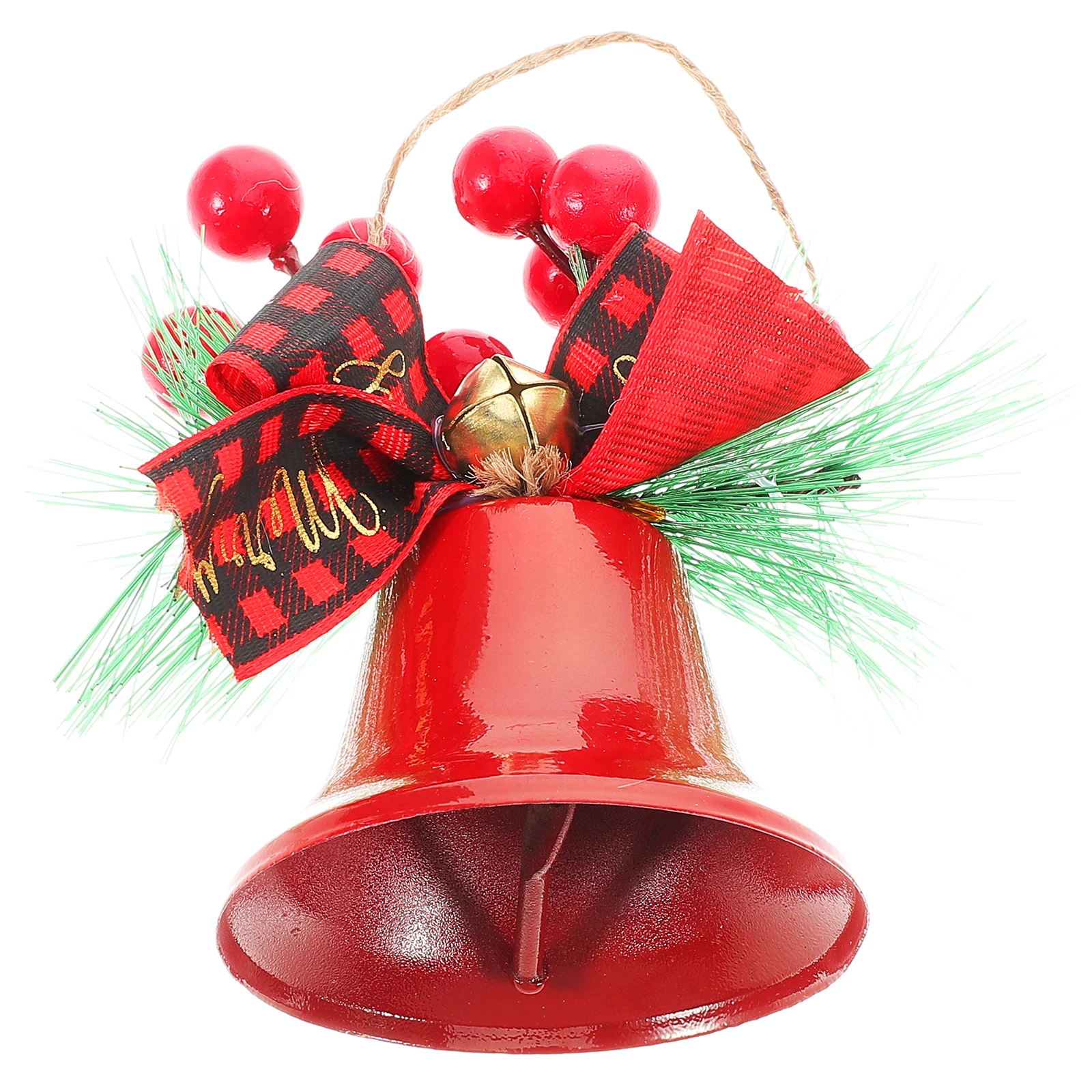 

Decorative Bell Pendant Rustic Sleigh Vintage Christmas Tree Wreath Dog Collar Car Home Decor Durable Alloy Charming Bow Design