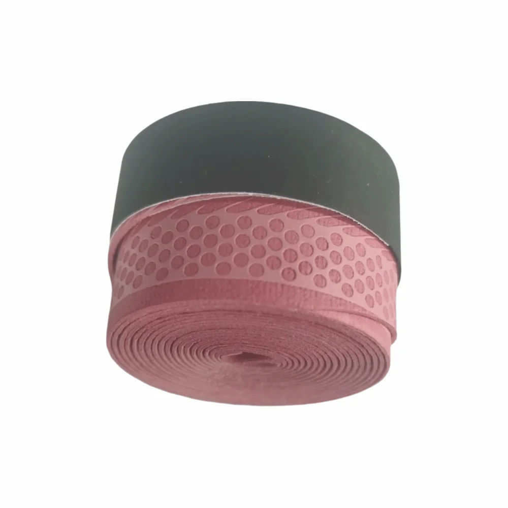 Anti-slip Sport Fishing Rods Over Grip Embossed Texture Sweat Absorbing Badminton Racket Grip Tape Glossy Surface Macaron Colors