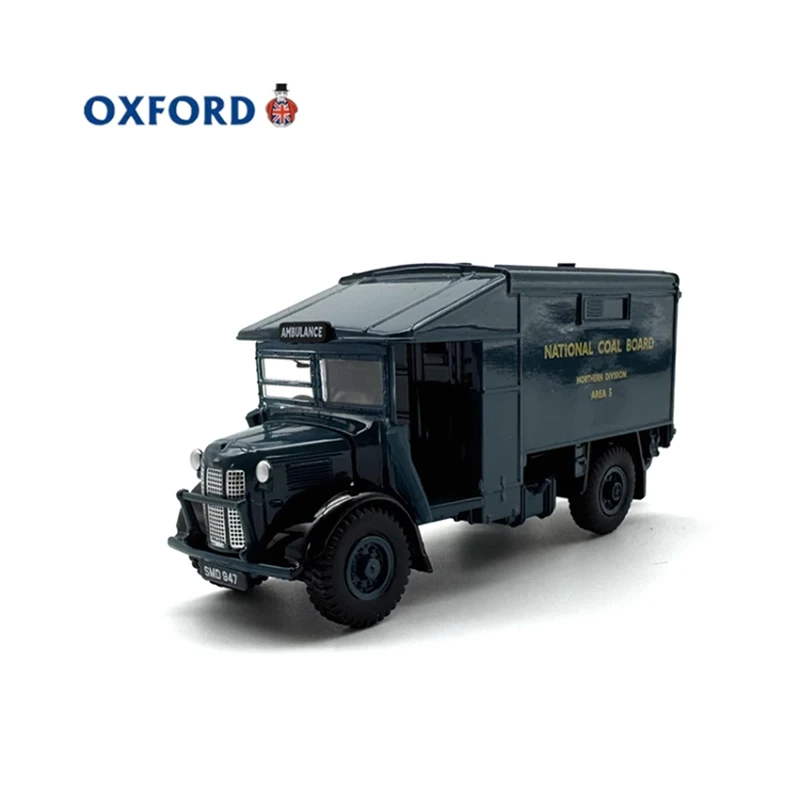 

OXFORD Diecast 1:76 Scale Austin K2 Coal Ambulance Alloy Car Model Finished Product Simulation Toy Static Model Ornament