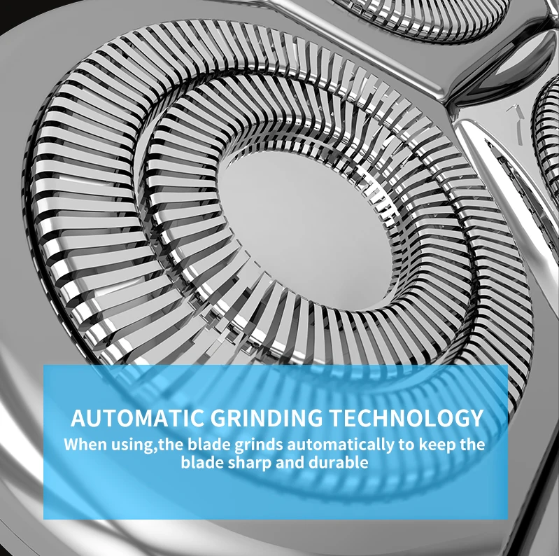 Venda quente 5 em 1 kit de aliciamento navalha elétrica careca aparador de barba máquina de barbear rotativo à prova dwaterproof água barbeador elétrico cabelo