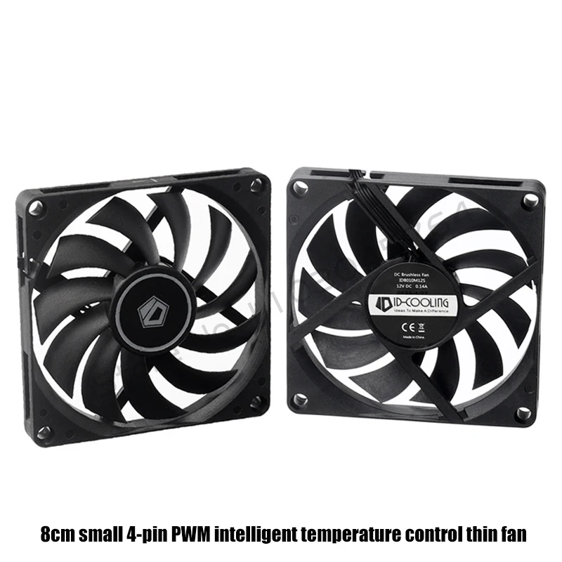 Ultra Thin 8010 9215 ITX Case Fan Cooler Silent 4Pin PWM Speed Control for Computer CPU Radiator 10mm/15mm 8CM/9CM Slim Fan
