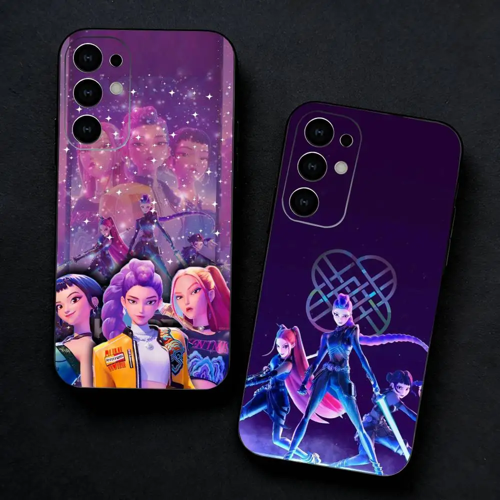 Movie KPop D-Demon Hunters Phone Case For Samsung S25,S24,S23,S22,S21,S20,Plus,Fe,Lite,Others Black Cover