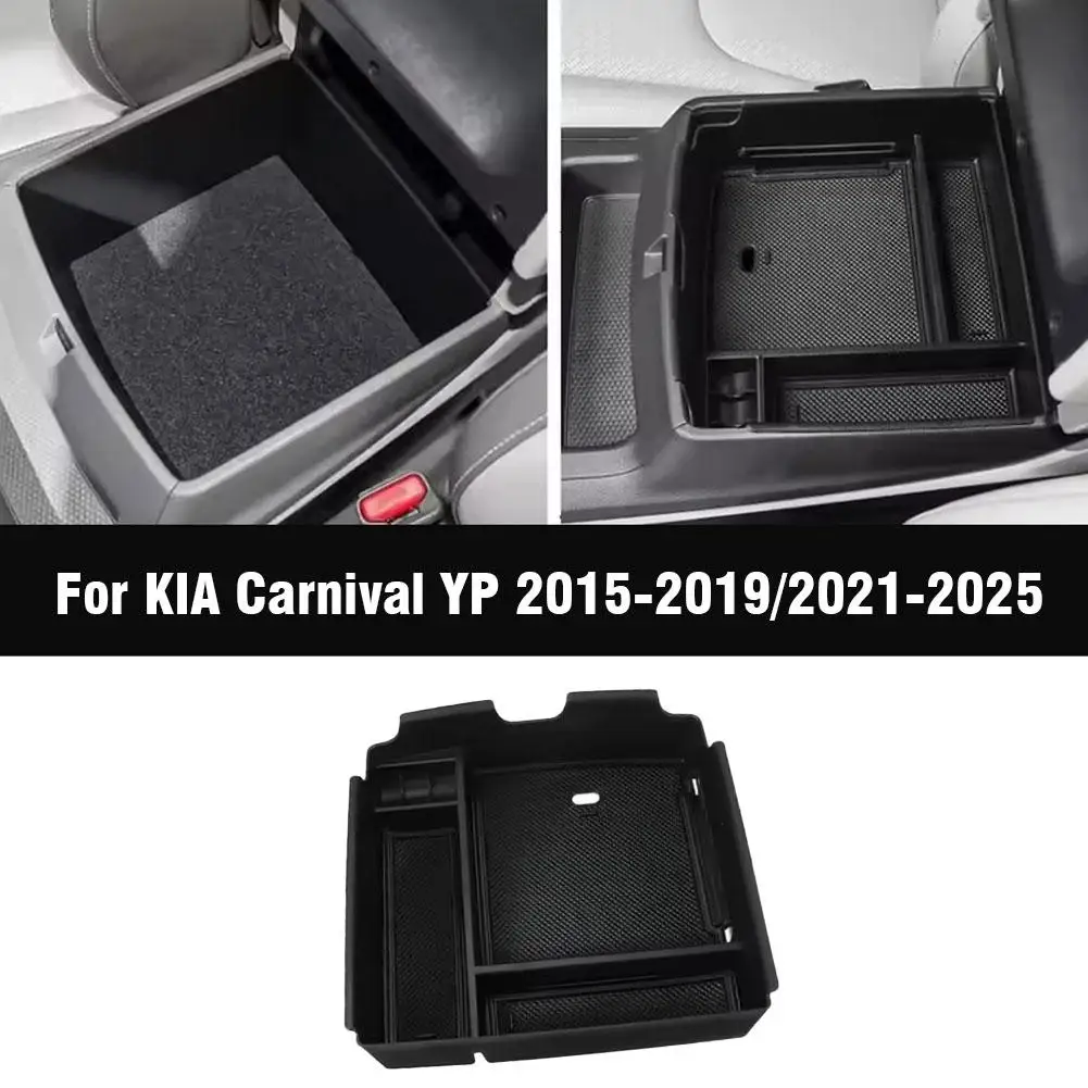 Ar مسند الذراع صندوق تخزين لكيا كرنفال YP 2015-2019 KA4 MPV 2021-2025 درج منظم الملحقات #3