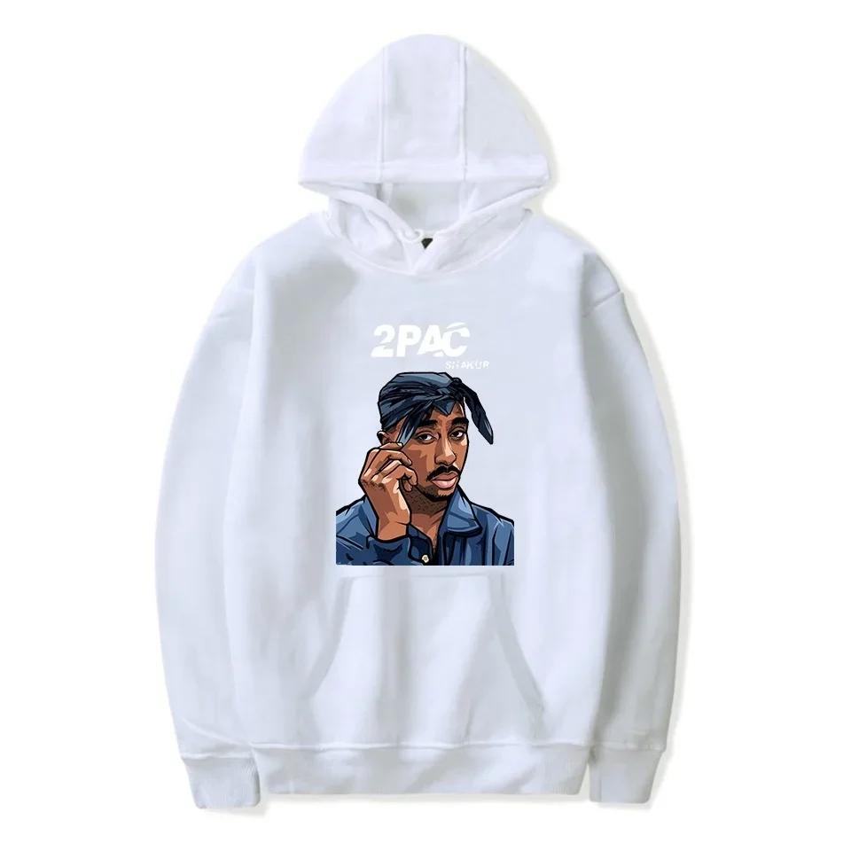 

Rapper Tupac 2pac Print Hoodies Autumn Streetwear Men Women Fashion Oversized Sweatshirts Hoodie Tracksuits Unisex Clothing