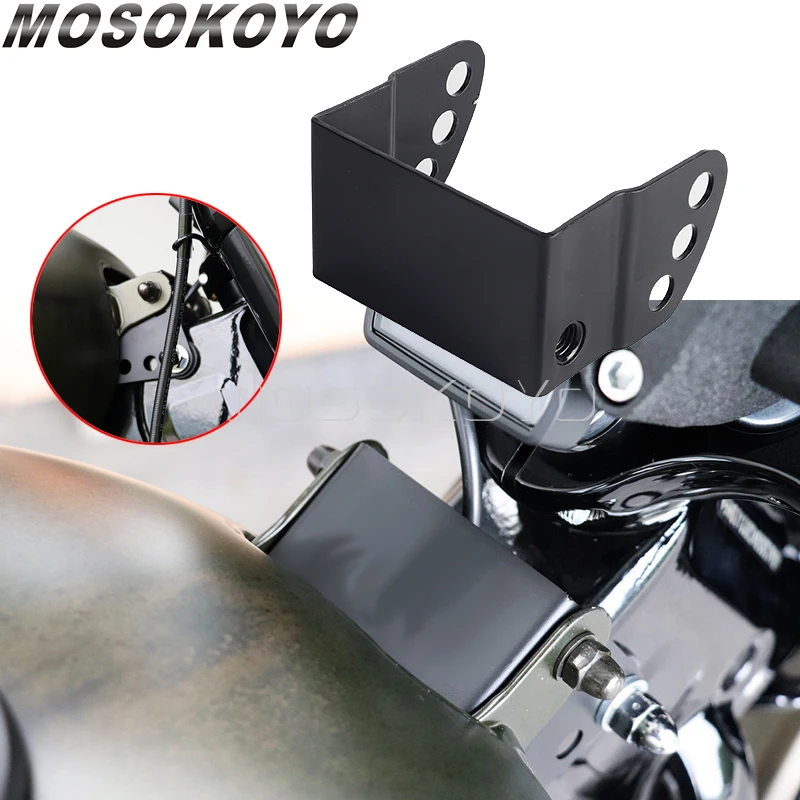 Steel Adjustable 35mm 45mm 55mm Gas Tank Lift Kit Risers Bracket Mount For Harley Softail Street Bob FXBB FXBBS FXST 2018-2023