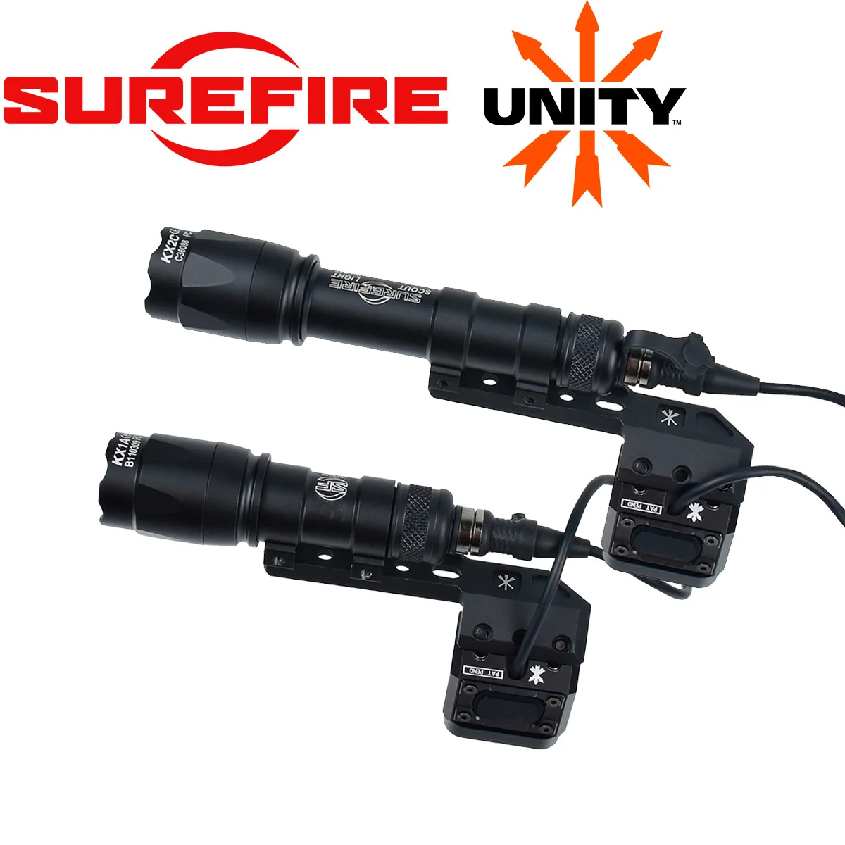 Lampe tactique Surefire M600 M600B M600C pour armes à feu, lanterne pour fusil AR15 avec support UNITY et interrupteur à pression à distance