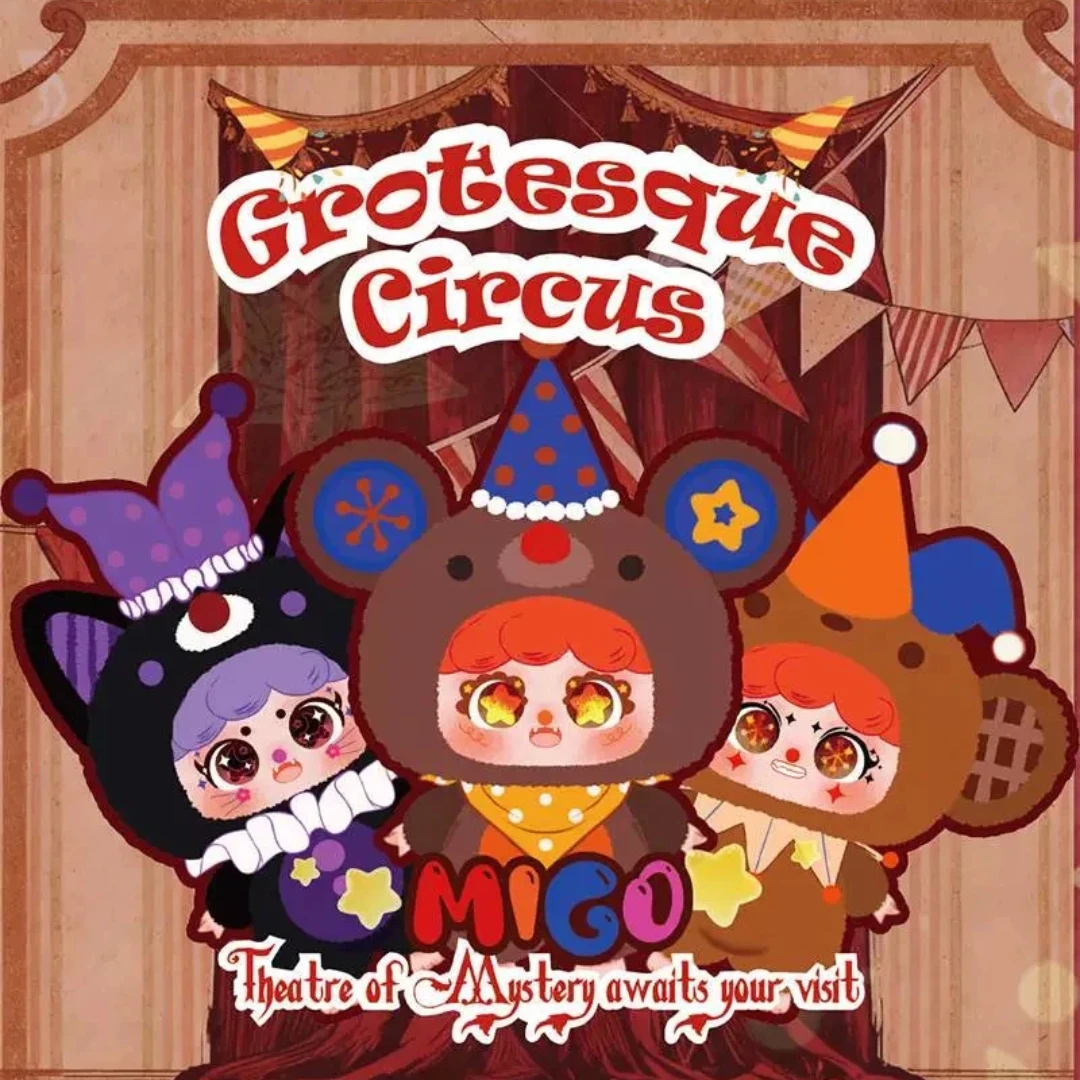 

Baby Three Migo Weird Circus Series Plush Blind Box Cute Stuffed Doll Keychain Desktop Ornament Collectible Toy Gift