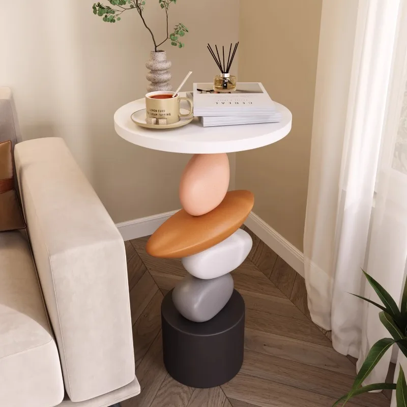 

The Stone Runs Coffee Tables,Resin Sculpture,Furniture Home Living Room TV Cabinet Sofa Side Corner Table Decorations