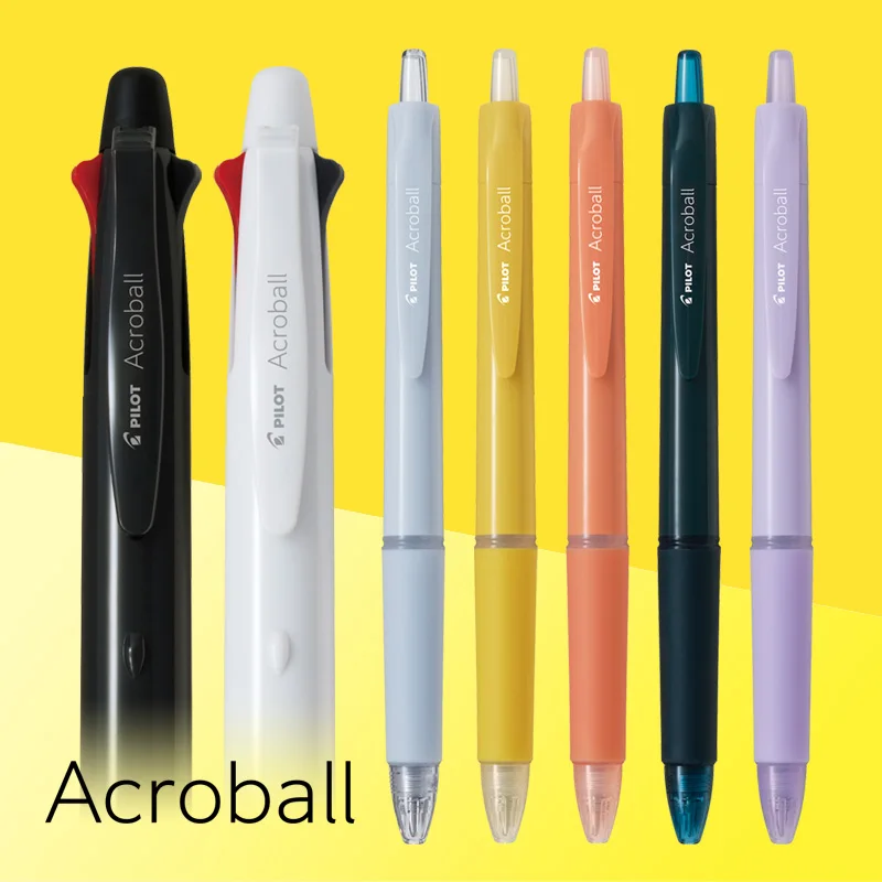 Japan PILOT Acroball Multi-Color Ballpoint Pen 0.5/0.7mm Dazzling Module Pen Professional Note Taking Back To School Stationery