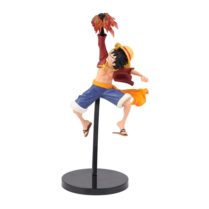 One Piece Luffy Action Figure Statue Anime PVC Doll Second Gear Fire Fist Stunt Luffy Ornament Figurine Collection Toy Fans Gift