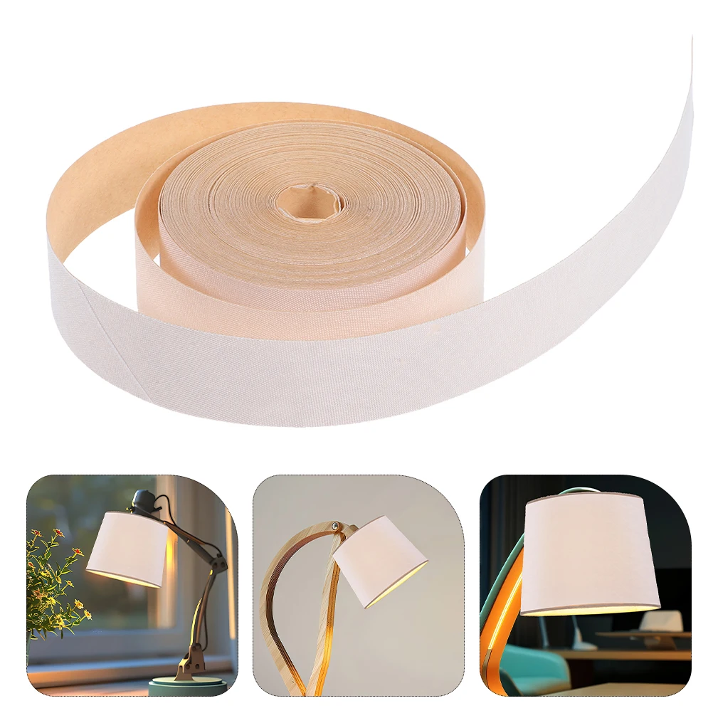 

2 Pcs Lampshade Material Cloth Strip Banding Tape Strips for Decorate Edging Light Cover