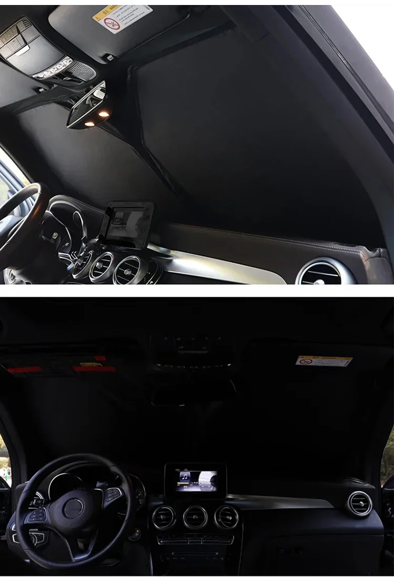 Sonnenschutzschild für Skoda Kodiaq 2016 2017 2018 2019 2020 2021 2022 2023 2024 2025 2026 Vorhang-Netz Frontscheiben-Vorhänge – Detail 8