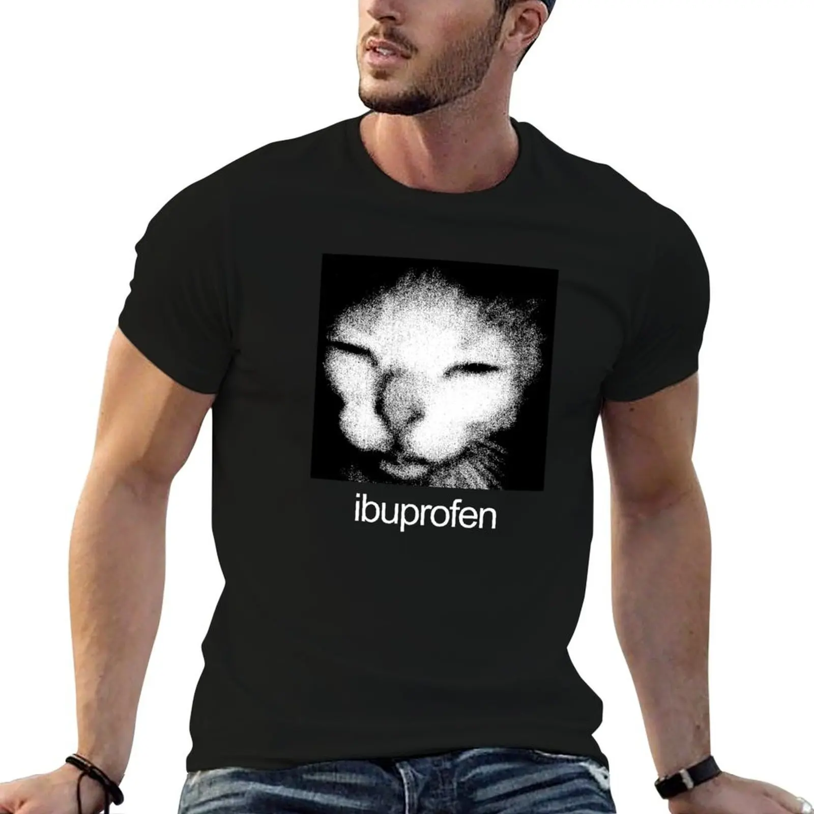 

Ibuprofen Cat Meme T-Shirt t shirt man luxury t shirt man plain T-Shirt
