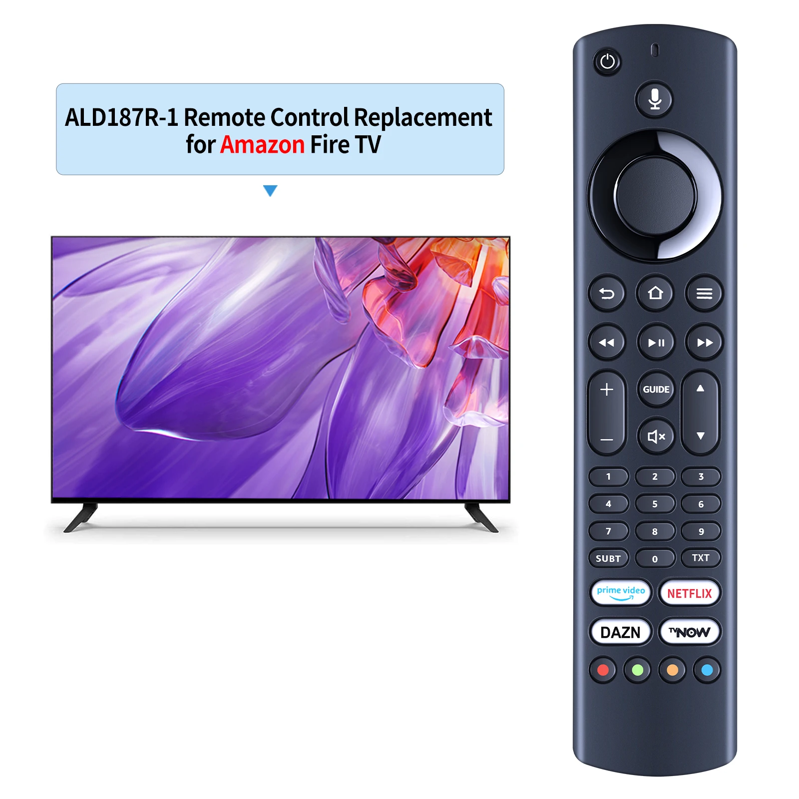 New Remote Control ALD187R-1 for Grundig Amazon Fire TV 43554965GUB7062 435565VOE71