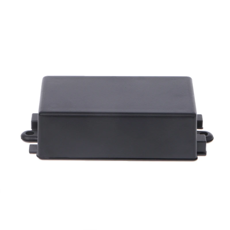 OOTDTY Waterproof Plastic Electronic Enclosure Project Box Black Instrument Case 65x38x22mm/82x52x35mm Connector