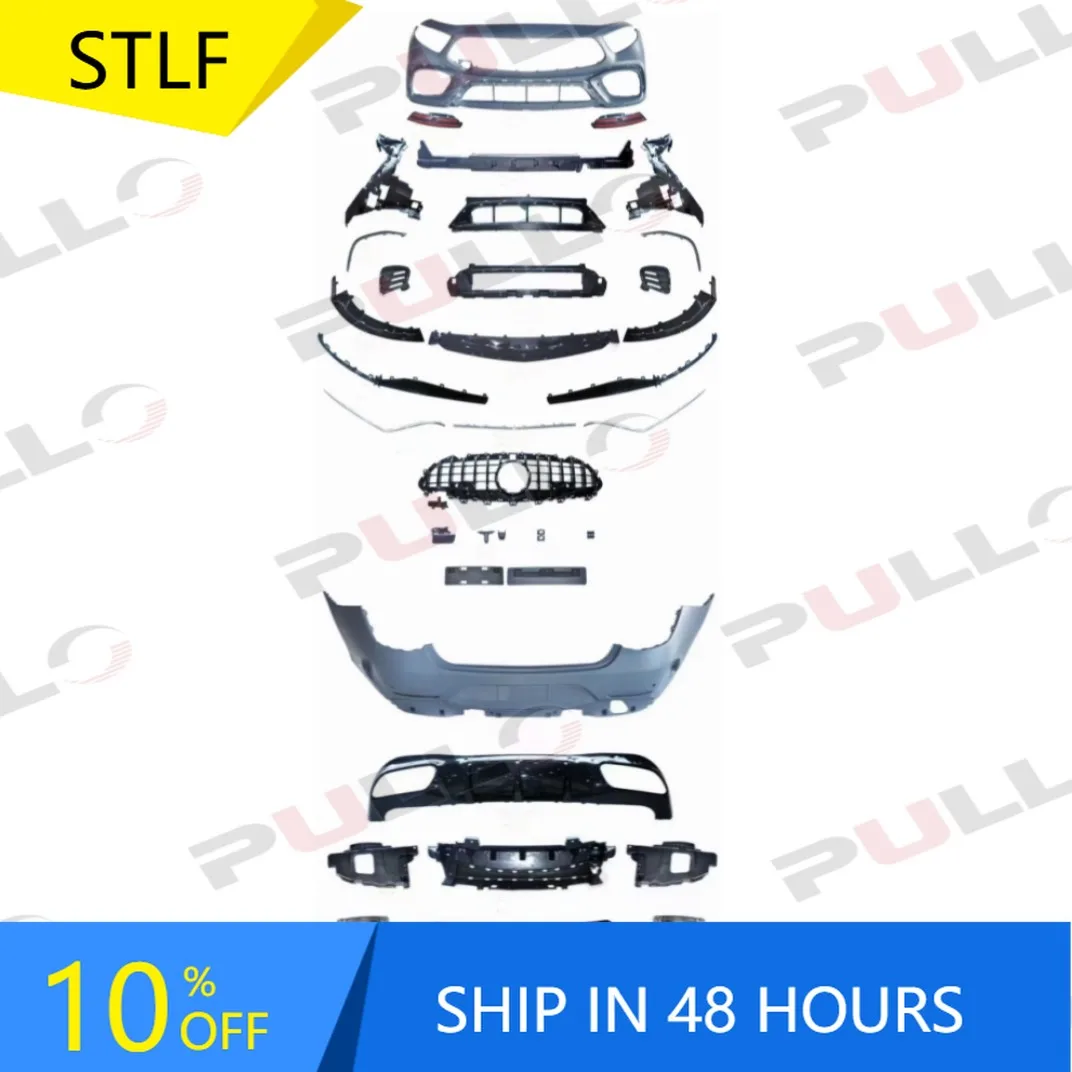 

STLFCar Modified Bumpers for Benzs W257 Upgrade to CLS63 AMGs 2019+ Bumpers Grille Rear Diffuser Exhaust Pipes Car Body Kit