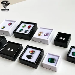 Wholesale 70x 3cm Gem Display Storage Box Gemstones Packaging Container Loose Diamond Pendant Organizer Transparent Glass Lid