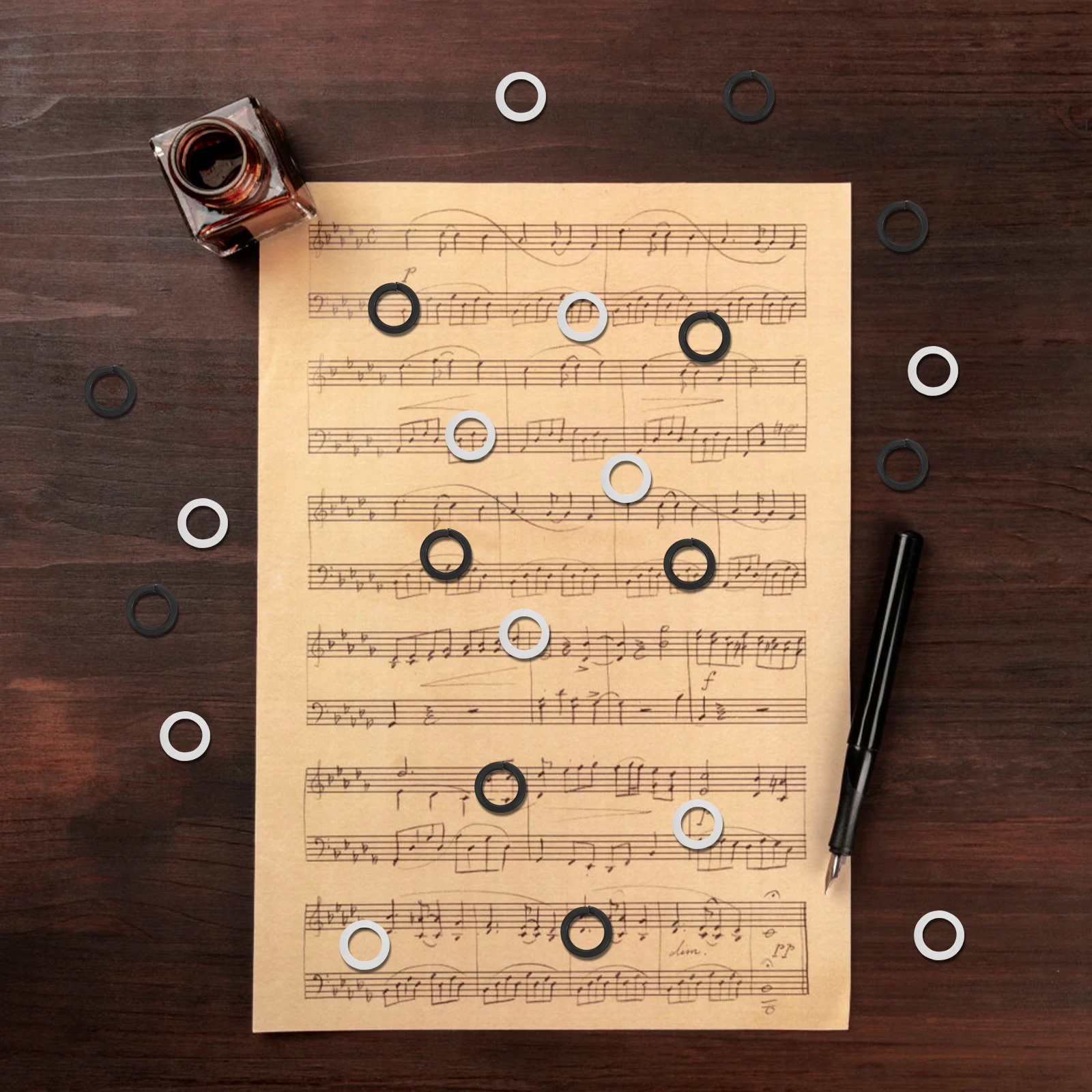 

24pcs Guitar Tuner Washer Double Layer Plastic Metal Gasket Spacer For Tuning Pegs Replacement No Tools Durable Guitar Parts