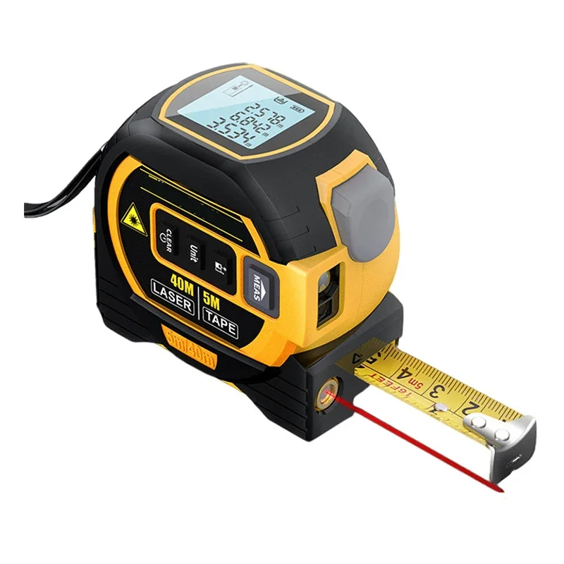 Laser Tape Measure Rangefinder Infrared High-precision Intelligent Electronic Ruler Cross Line Measuring Instrument Level