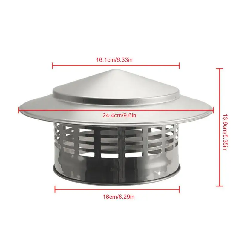 Fireplace Chimney Caps Fireplace Roof Cover Stainless Stee Home Supplies For Roof Rain And Bird Proof Fits Chimneys Of All Sizes