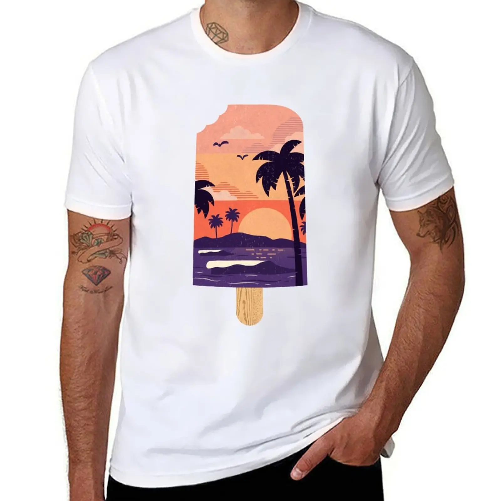 

Футболка Sweet Heat, футболки для мужчин, белая футболка, футболка с индивидуальным принтом
