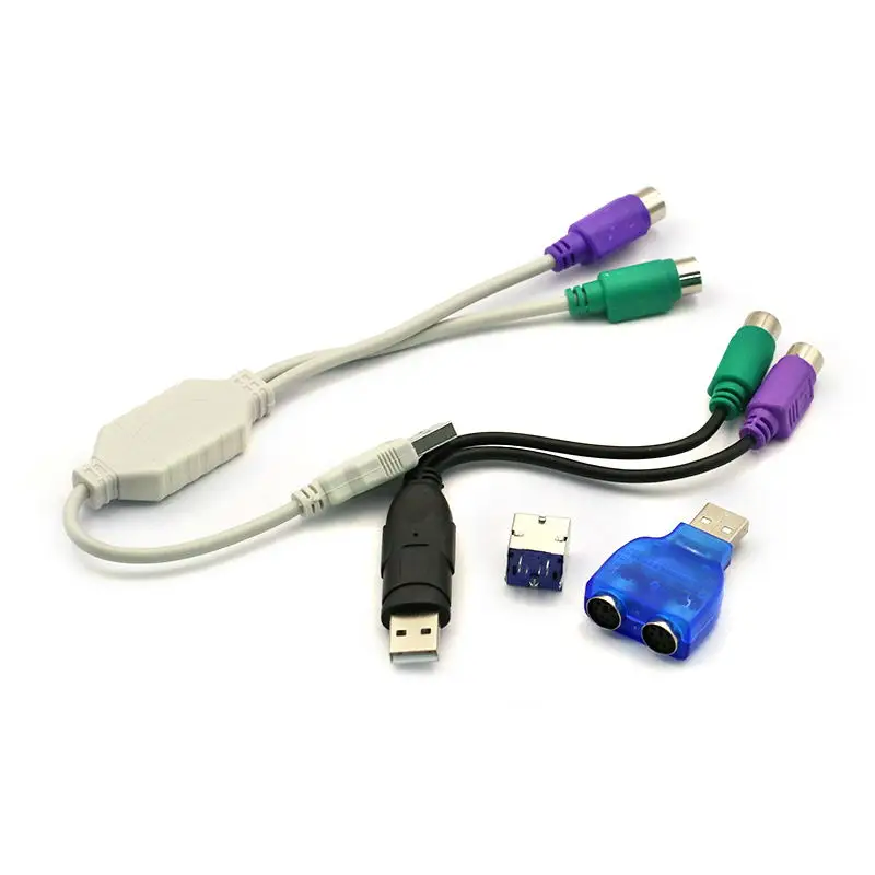 1 шт. кабель-преобразователь USB папа-PS/2 PS2 мама