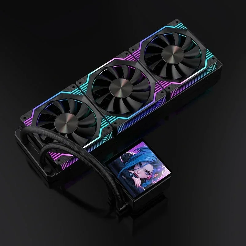 Water-cooled radiator animation screen display screen temperature control Shenguang synchronization integrated multi-platform