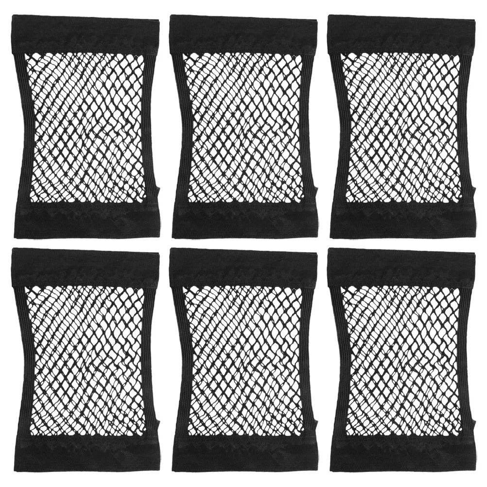 

6pcs Trunk Storage Luggage Net Large Capacity Oxford Cloth Elastic Bungee Cargo Mesh Netting Universal Fit Car Trunk