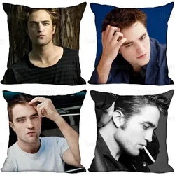The Twilight Robert Pattinson Pillowcase Bedroom Home Decorative Pillow Cover Square Zipper Pillow Cases Satin Soft Fabric