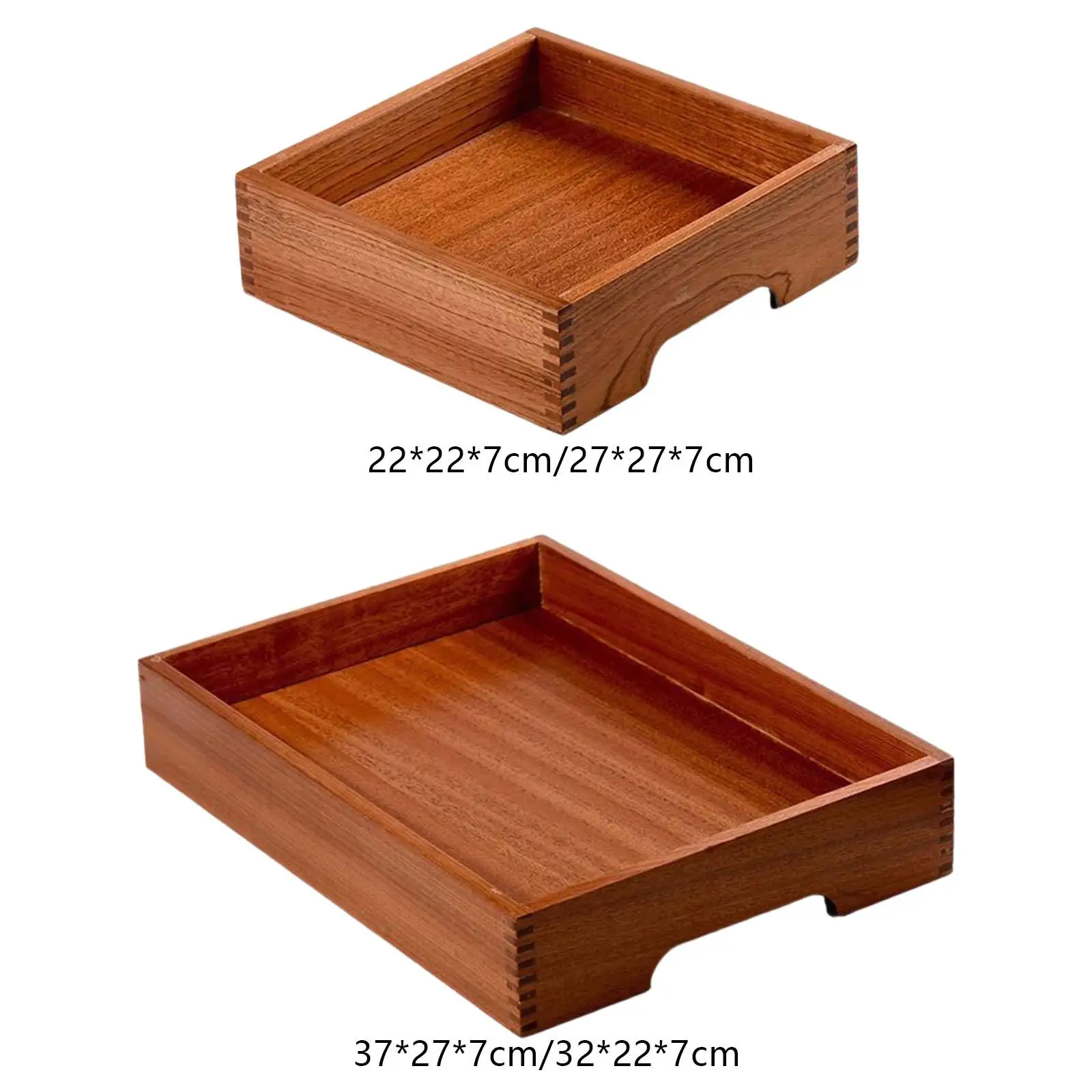 Dry Ice Tray Food Serving Plate Wood Sashimi Plate Buffet Server Platter Serving Platter for Restaurants Holidays Celebration