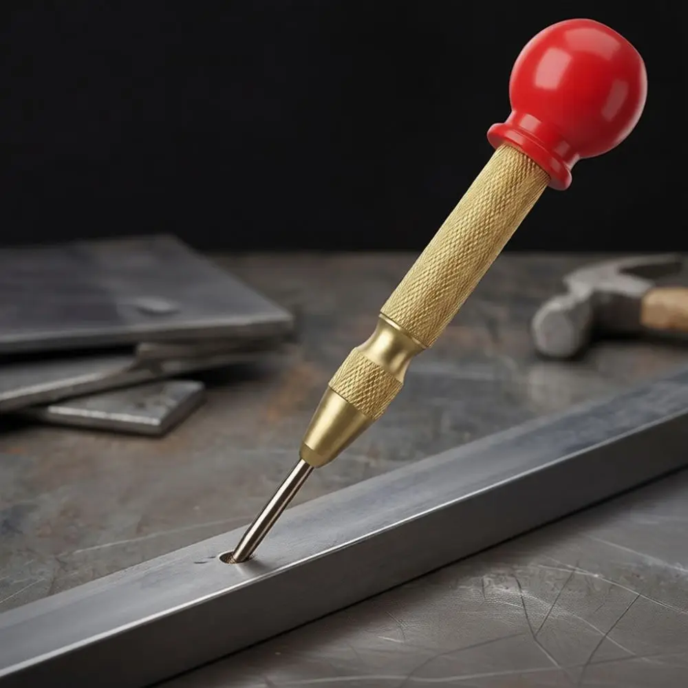 Automatic Center Punch Heavy Duty Drill Bit Positioning Tool Spring Impact Marker Metal Wood Hand Tool Construction Aid