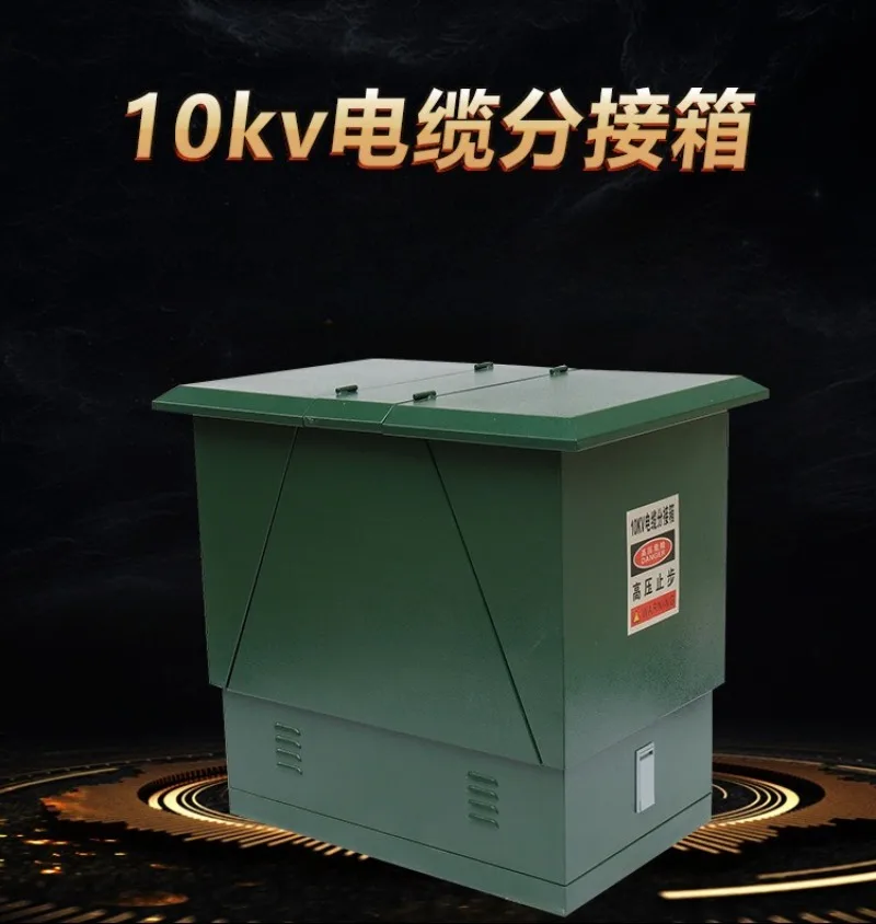 One In One Out Iron Shell Cable Distribution Box 2 Branch Cable Branch Box with Plug Display Sleeve Accessories