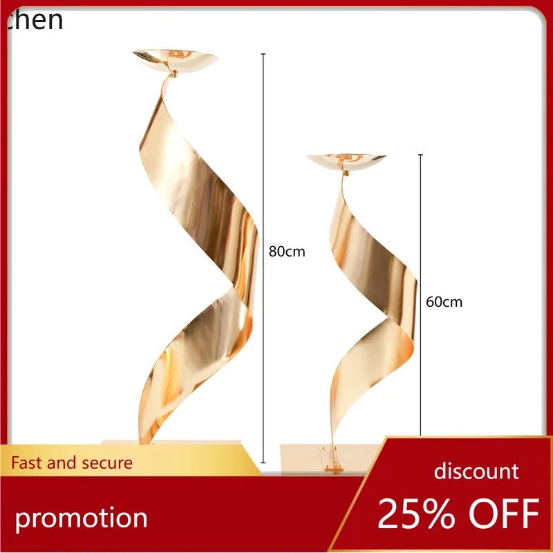 PYH Factory In-Stock Gold Flower Stand Cross-Border Amazon Hot-Selling Main Table Atmosphere Decoration Props