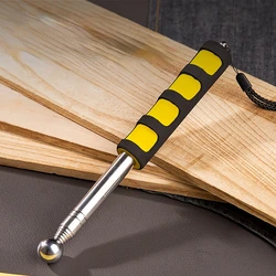 Deli 98/115/160cm Adjustable Empty Drum Hammer Multifunctional Floor Test Rod Inspection Room Metal Test Tools Telescopic Hammer