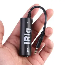 1 Pc per adattatore per telefono Rig effetti della linea di chitarra sostituisci l'interfaccia Audio convertitore I-Rig convertitori di interfaccia per chitarra