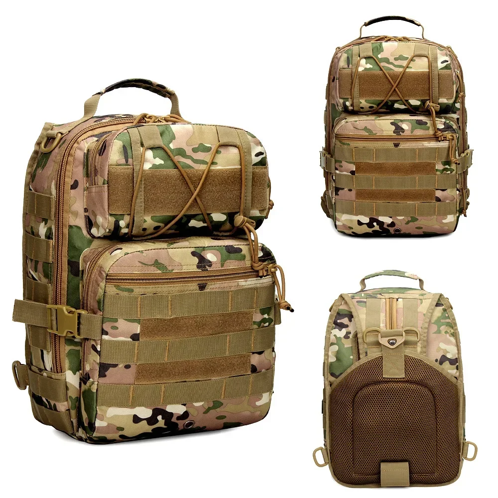 Multifunctional Sports Outdoor Tactical Army Camouflage Chest Bag Shoulder Backpack Cycling Travel Backpack